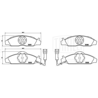 Колодки тормозные дисковые передние TRIALLI PF4324