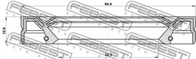 Сальник привода FEBEST 95IEW40641113C