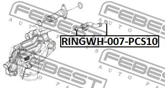 Кольцо уплотнительное системы охлаждения FEBEST RINGWH007PCS10
