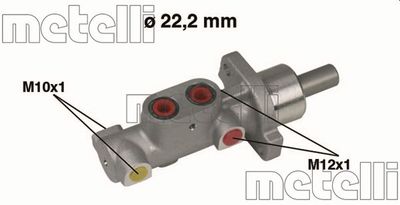 Цилиндр тормозной главный METELLI 050359
