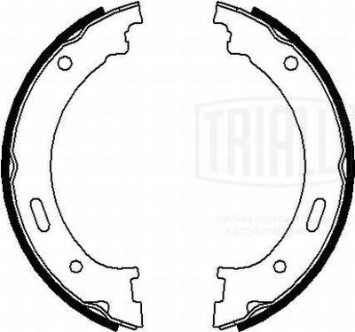 Колодки стояночного тормоза TRIALLI GF4634