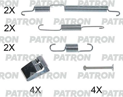 Комплект монтажный барабанных тормозных колодок PATRON PSRK0216