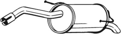 Глушитель задний BOSAL 145125