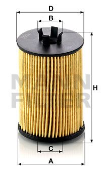 Фильтр масляный MANN-FILTER HU6121X