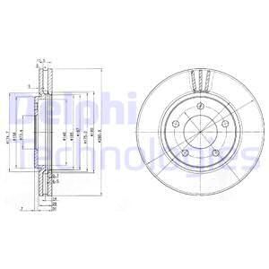 Диск тормозной DELPHI BG3715