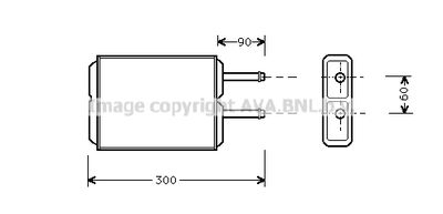 Радиатор отопителя AVA MZ6124