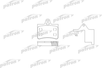 Колодки тормозные дисковые задние PATRON PBP1413