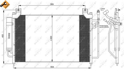 Радиатор кондиционера NRF 35881