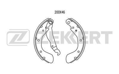 Колодки тормозные барабанные KRAFT KT091505