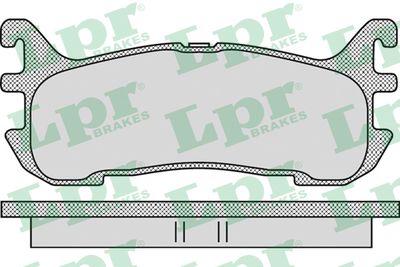 Колодки тормозные дисковые задние LPR 05P1099
