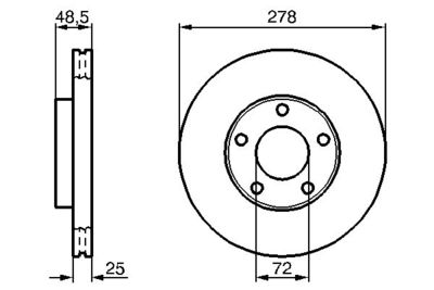 Диск тормозной BOSCH 0986479179