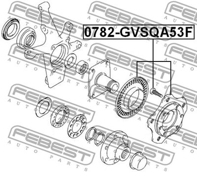 Ступица передняя FEBEST 0782GVSQA53F