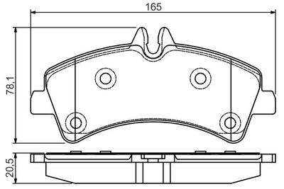 Колодки тормозные дисковые BOSCH 0986495099