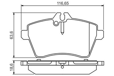 Колодки тормозные дисковые передние BOSCH 0986495273