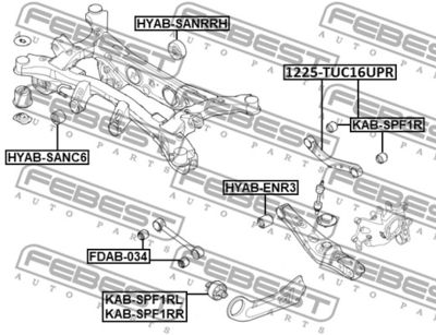 Сайлентблок задней подвески Hyundai/Kia 55118D3000