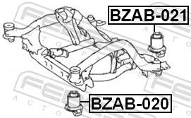 Сайлентблок подрамника передний FEBEST BZAB020