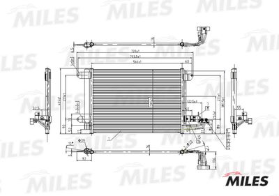 Радиатор кондиционера Miles ACCB003