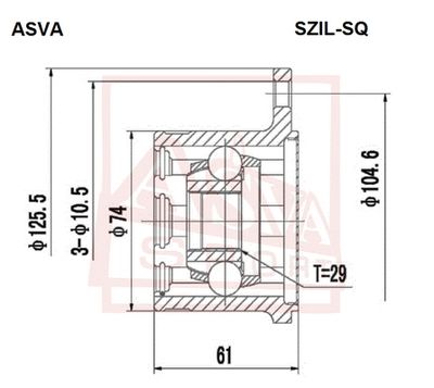ШРУС ASVA SZILSQ