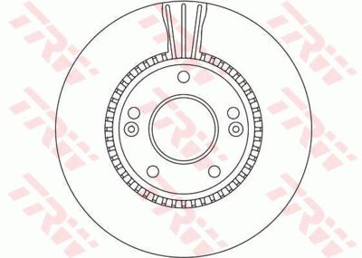 Диск тормозной передний TRW DF4283