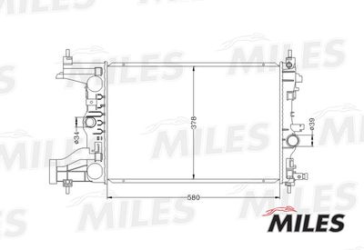 Радиатор Miles ACRB067