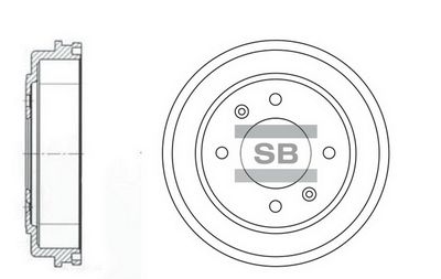 Барабан тормозной SANGSIN SD1039