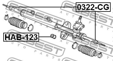 Тяга рулевая FEBEST 0322CG