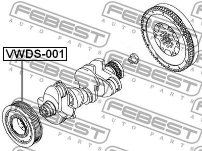 Шкив коленвала FEBEST VWDS001