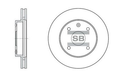 Диск тормозной передний SANGSIN SD3017
