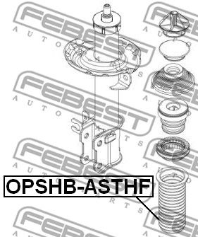 Пыльник амортизатора переднего FEBEST OPSHBASTHF