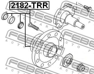 Ступица задняя FEBEST 2182TRR