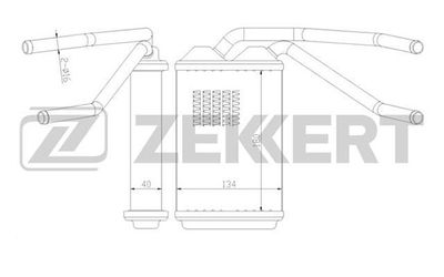 Радиатор отопителя Zekkert MK5030