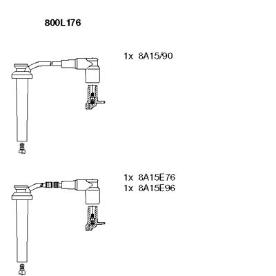 Комплект проводов высоковольтных BREMI 800L176
