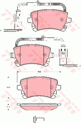 Колодки тормозные дисковые TRW GDB1508