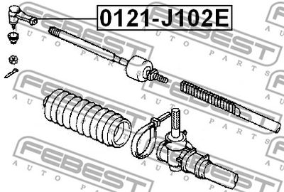 Наконечник рулевой FEBEST 0121J102E