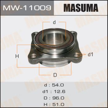 Ступица колеса с интегрированным подшипником Masuma MW11009
