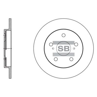 Диск тормозной задний SANGSIN SD4616