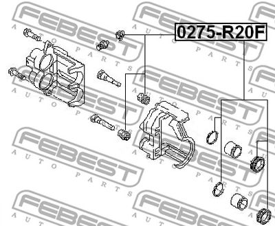 Ремкомплект суппорта тормозного переднего FEBEST 0275R20F