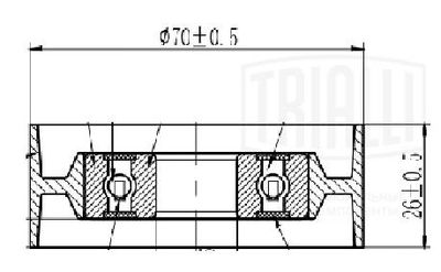 Ролик ремня приводного TRIALLI CM5944