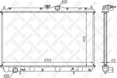 Радиатор STELLOX 1025096SX