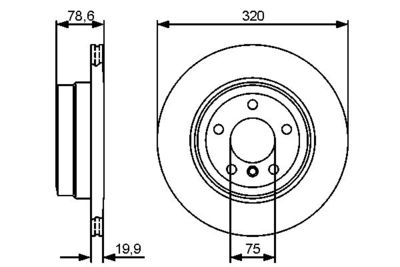 Диск тормозной BOSCH 0986479442