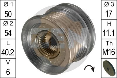 Шкив генератора ERA ZN5395