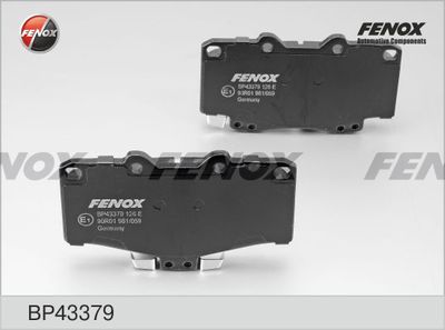 Колодки тормозные дисковые передние FENOX BP43379