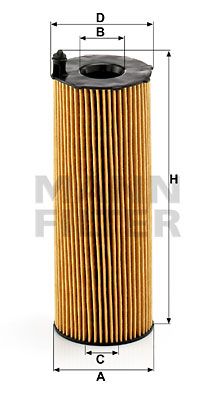 Фильтр масляный MANN-FILTER HU8001X
