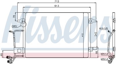 Радиатор кондиционера NISSENS 94593
