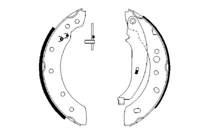 Колодки тормозные барабанные BOSCH 0986487672