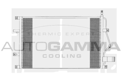 Радиатор кондиционера GParts VO30676602