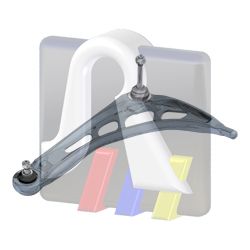 Рычаг подвески RTS 96095692
