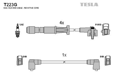 Провода зажигания TESLA T223G