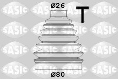 Пыльник ШРУС наружный SASIC 1904013