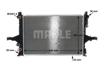 Радиатор охлаждения двигателя MAHLE CR1547000S